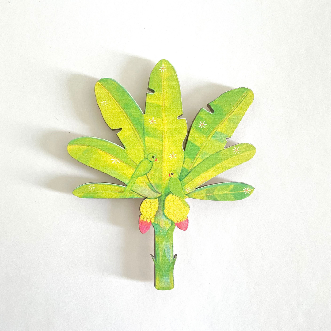 Vaazhai Maram | Banana Tree- Birchwood Fridge Magnet