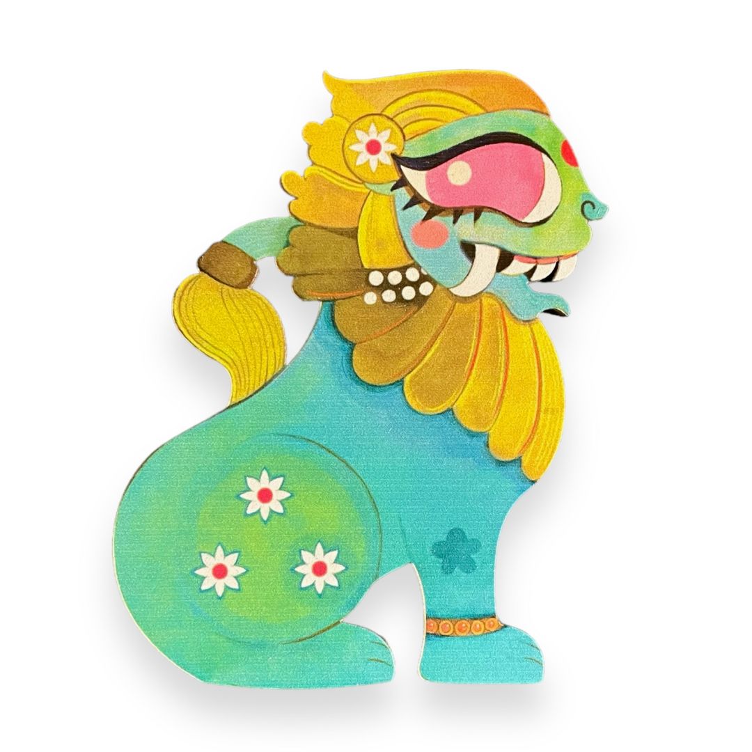 Yali -Jumbo Birchwood Fridge Magnet