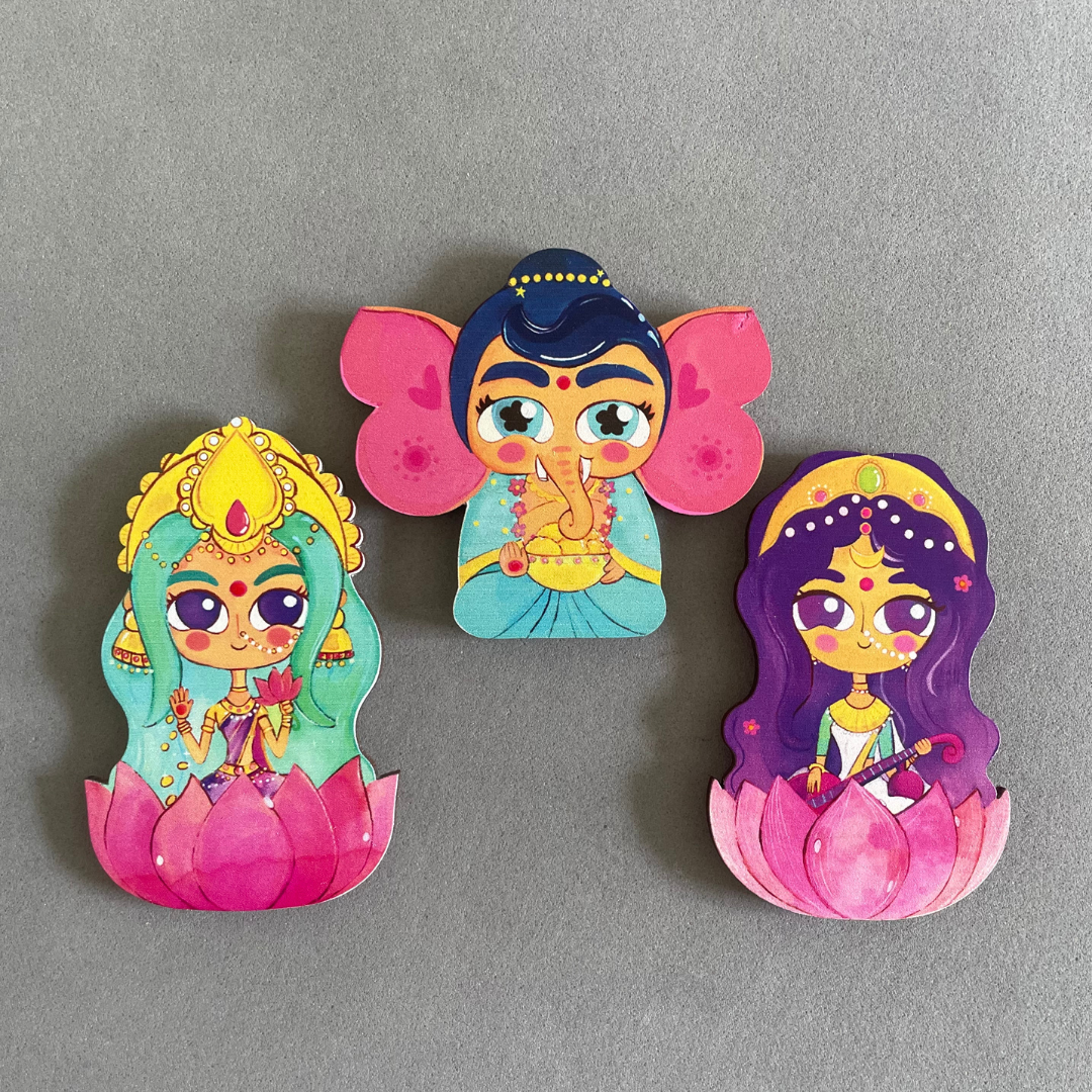 Ganesha- Birchwood Fridge Magnet