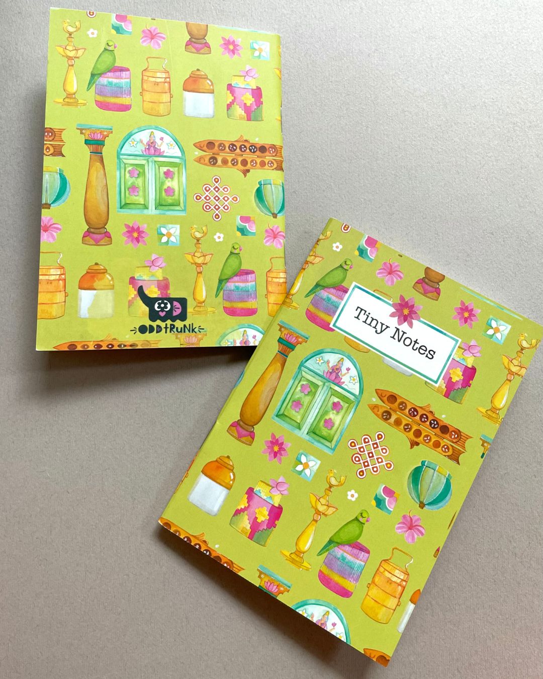 Tiny Notes - Kolam & Coconut - set of 3 assorted a6 notebooks