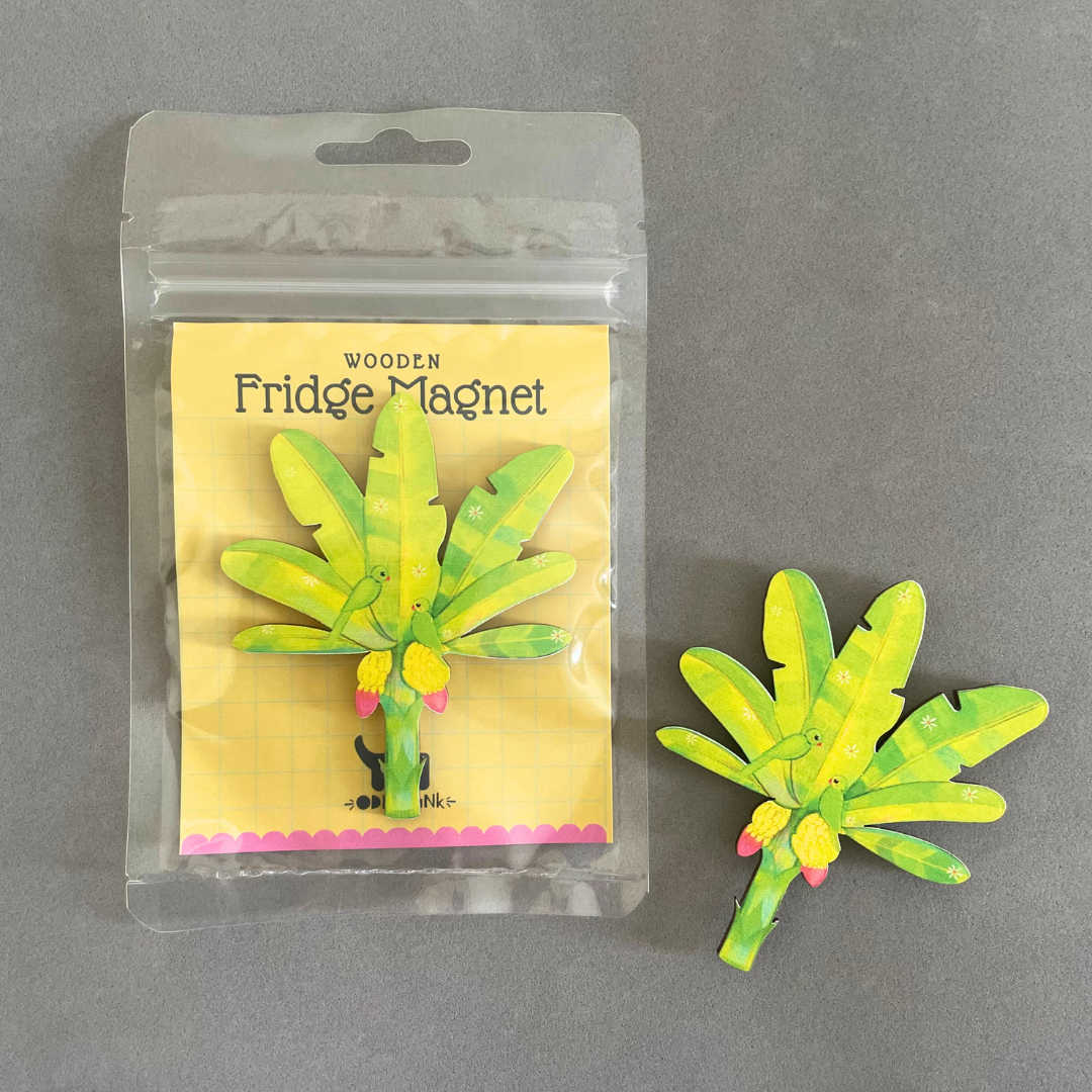 Vaazhai Maram | Banana Tree- Birchwood Fridge Magnet