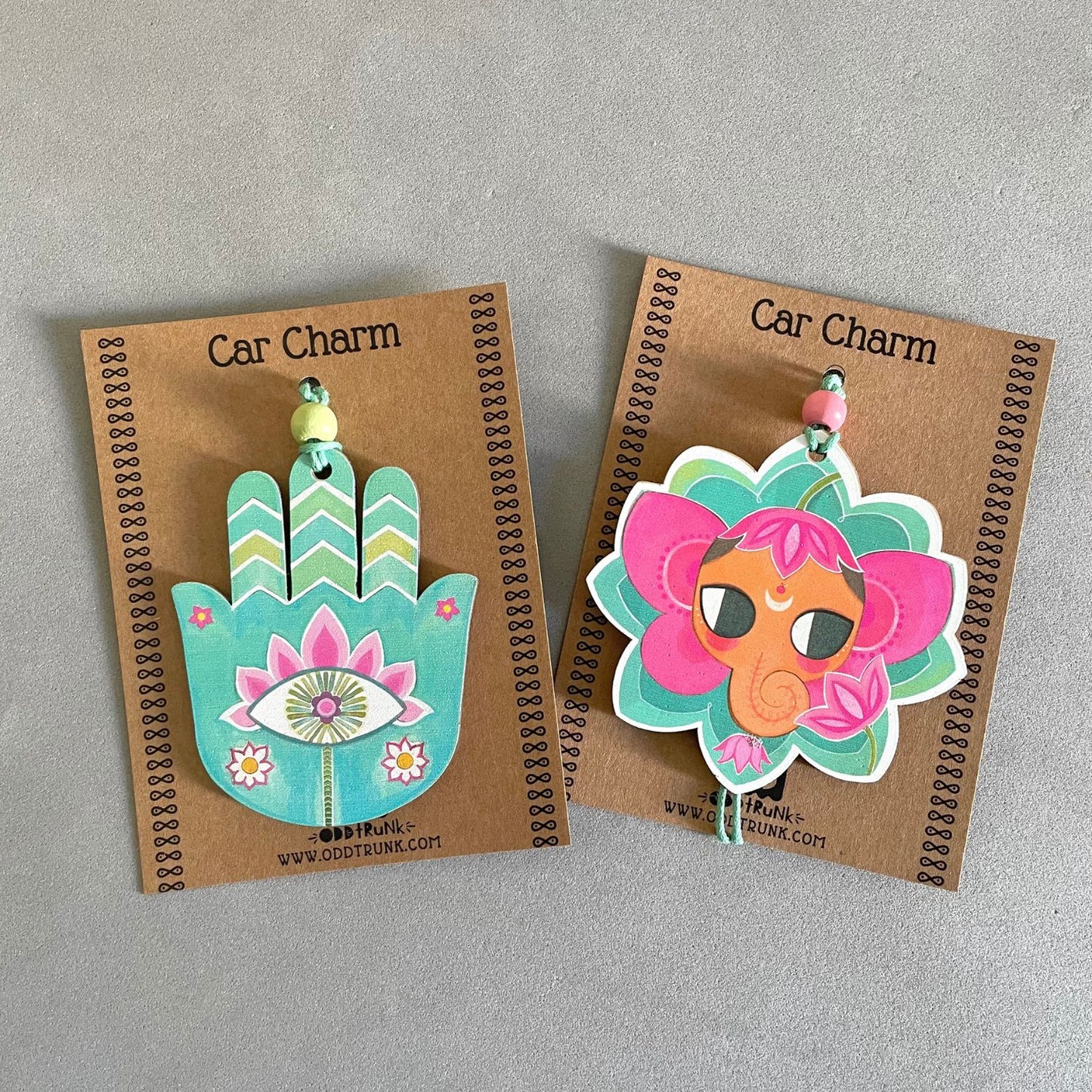 Ganesha Mandala- Car Charm