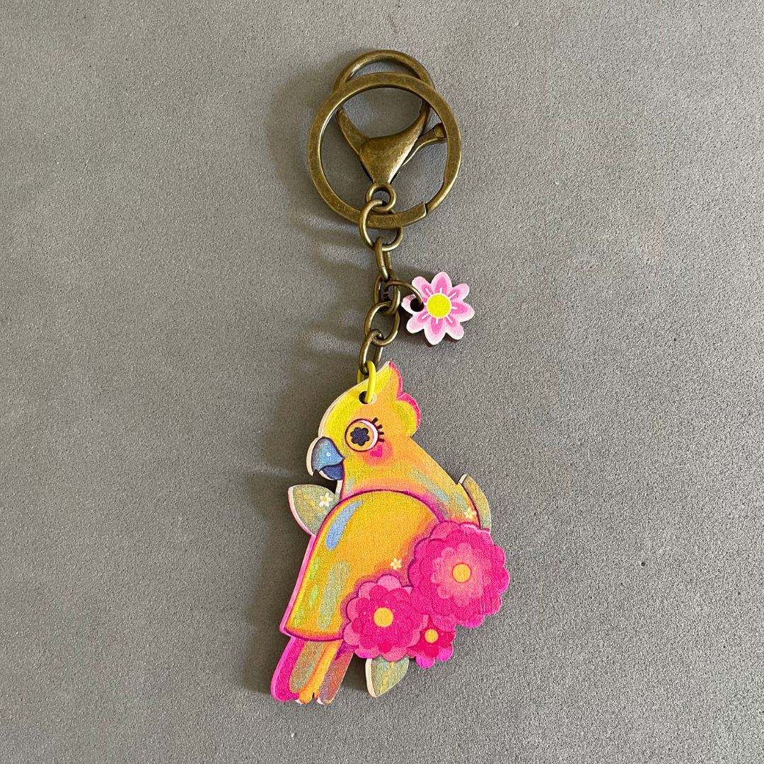 Cockatoo- Keychain & Bag Charm