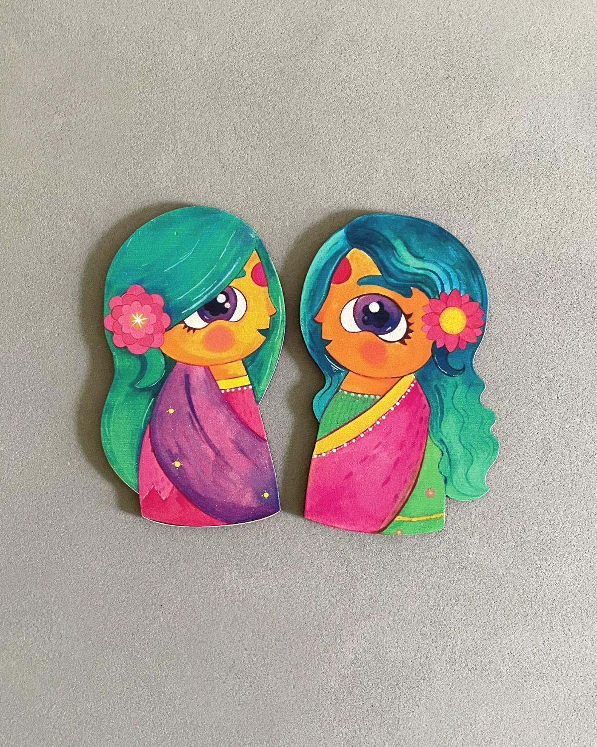 Gossip & Giggles- Set of 2 Fridge Magnets