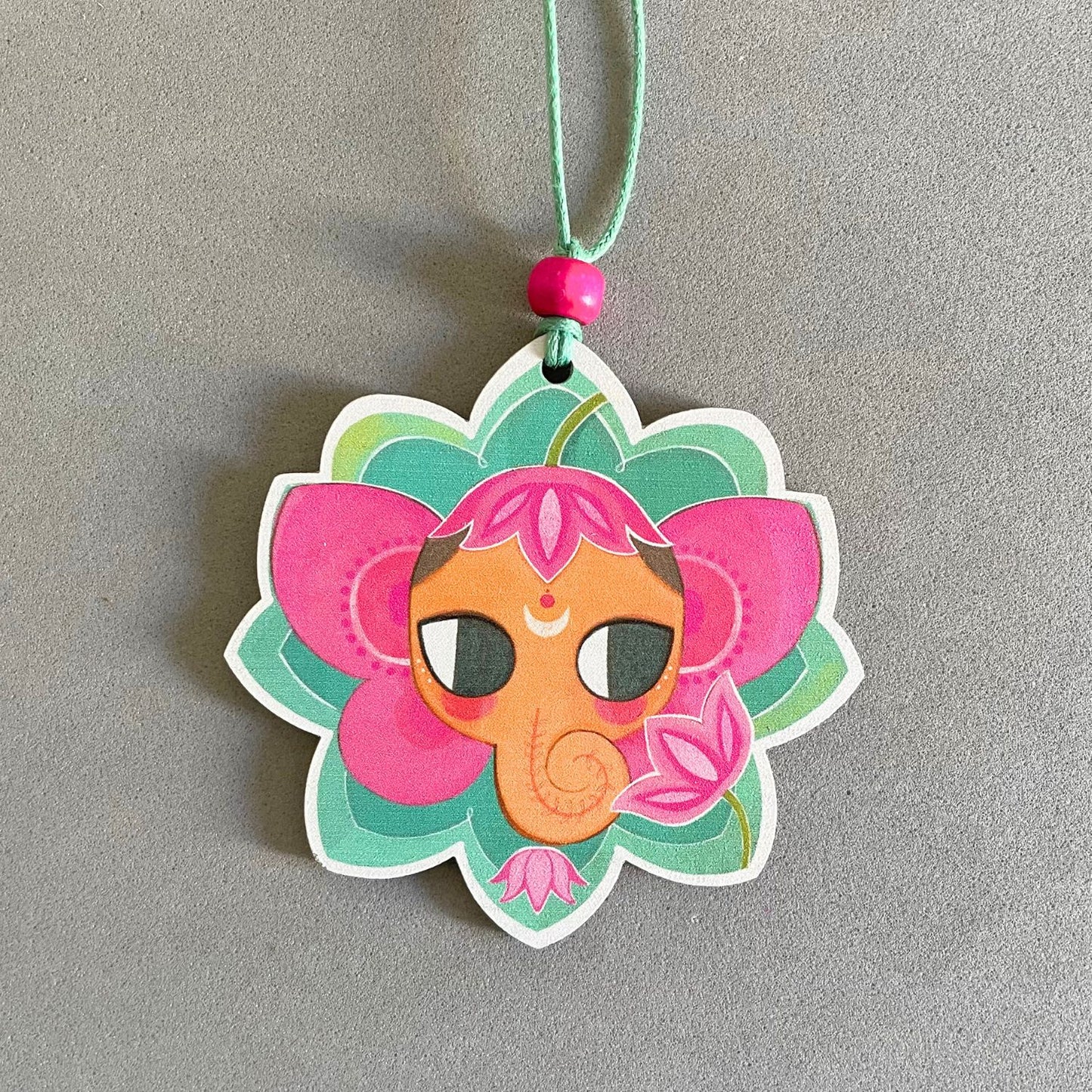 Ganesha Mandala- Car Charm