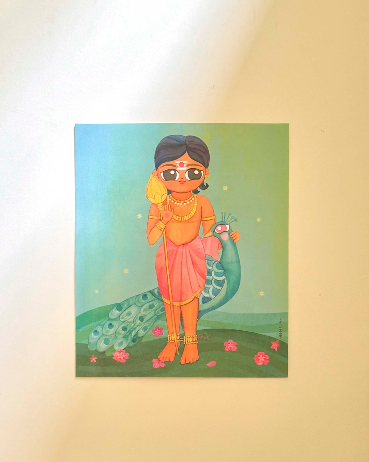 Murugan & Mayil- Art Print/ Poster- 11 x 14 inches