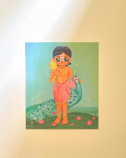 Murugan & Mayil- Art Print/ Poster- 11 x 14 inches