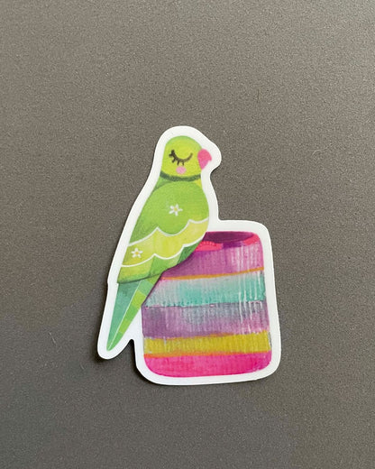 Parrot - Vinyl Sticker | 2'' x 3''