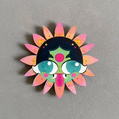 Lily | Evil Eye- Birchwood Fridge Magnet