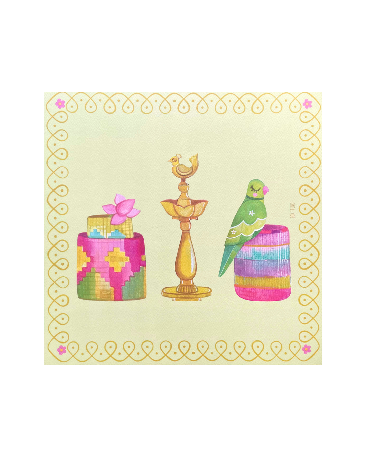 Vibrant Heirlooms- 11'' x 11'' Art Print | Poster