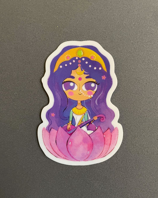 Saraswati - Vinyl Sticker | 2'' x 3''