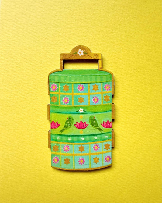 Tiffin Box- Fridge Magnet