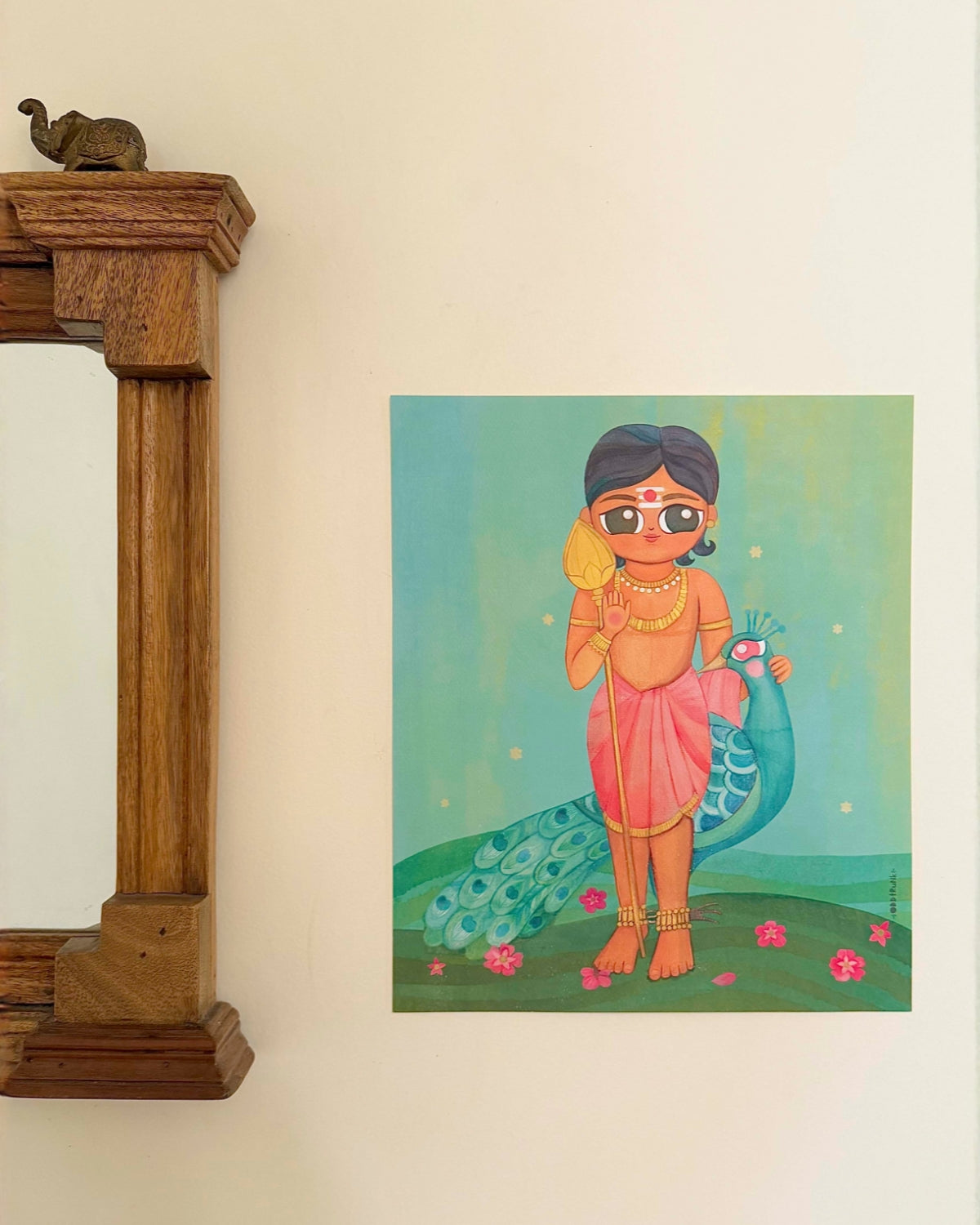 Murugan & Mayil- Art Print/ Poster- 11 x 14 inches
