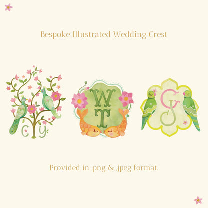 Custom Wedding Crest | Bespoke Wedding Monogram for Invitations, Stationery & Decor