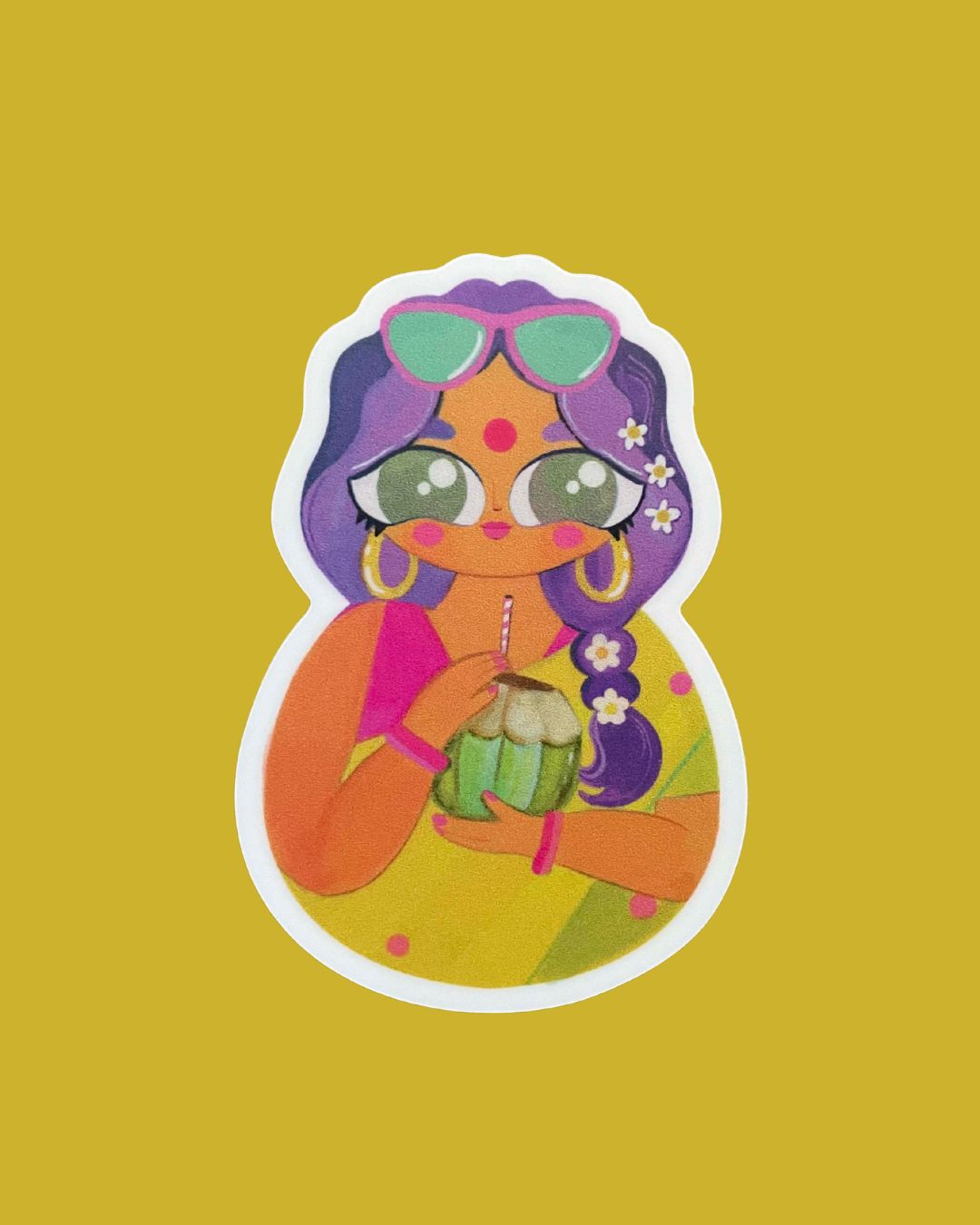 Beach Bommai - Vinyl Sticker | 2'' x 3''