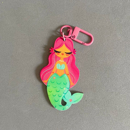 Clearance Sale- Mermaid - Key/ Bag Charm | Single Side Print