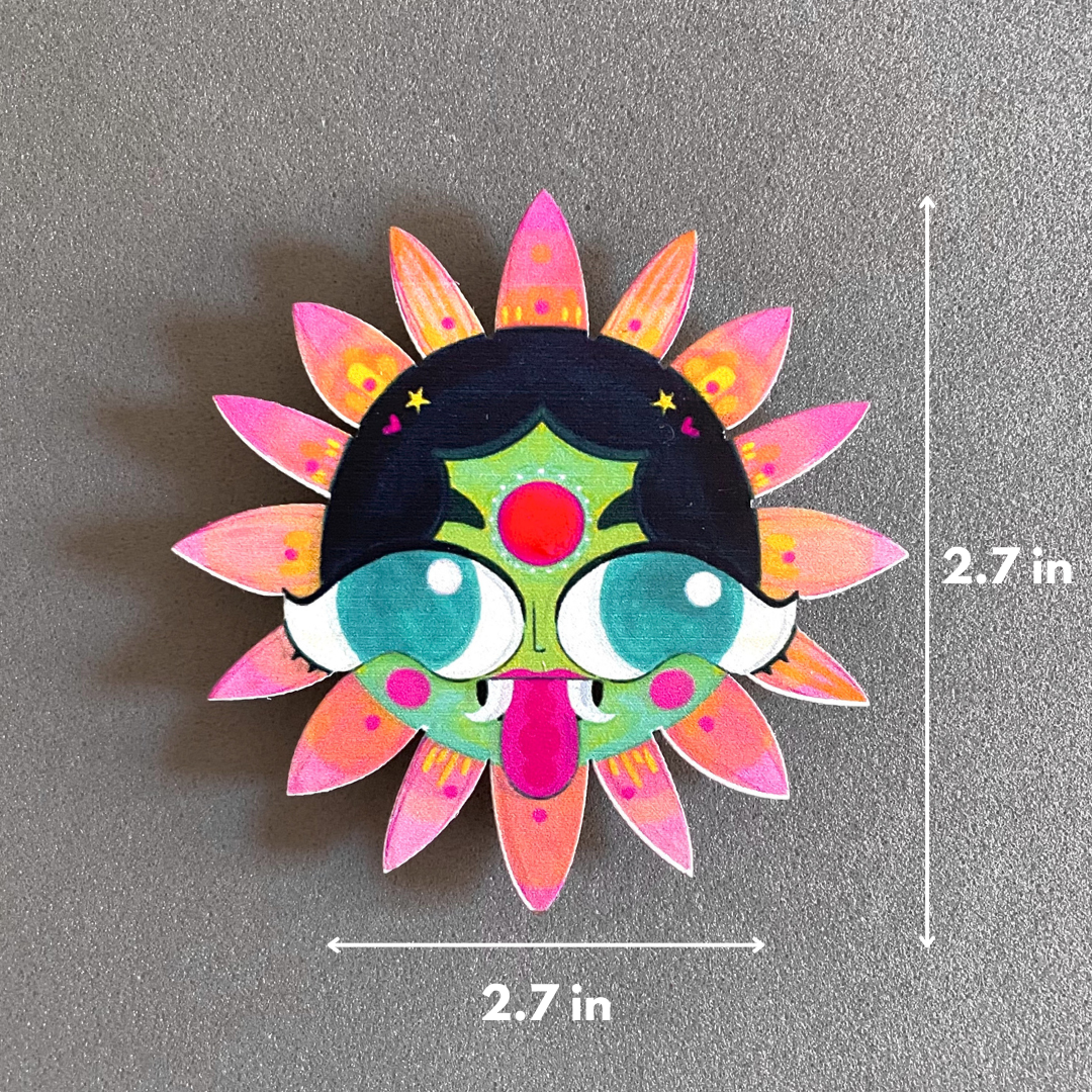 Lily | Evil Eye- Birchwood Fridge Magnet