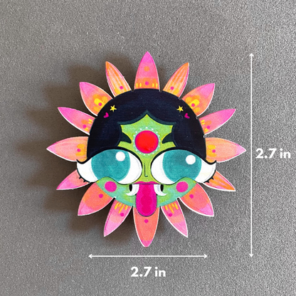 Lily | Evil Eye- Birchwood Fridge Magnet