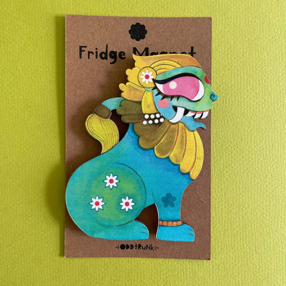 Yali -Jumbo Birchwood Fridge Magnet
