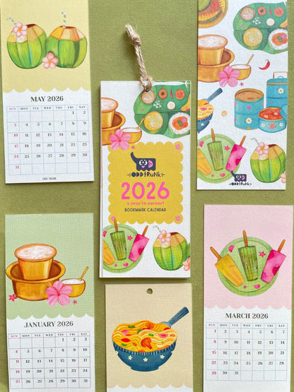 A Year To Savour! 2026 Bookmark Calendar