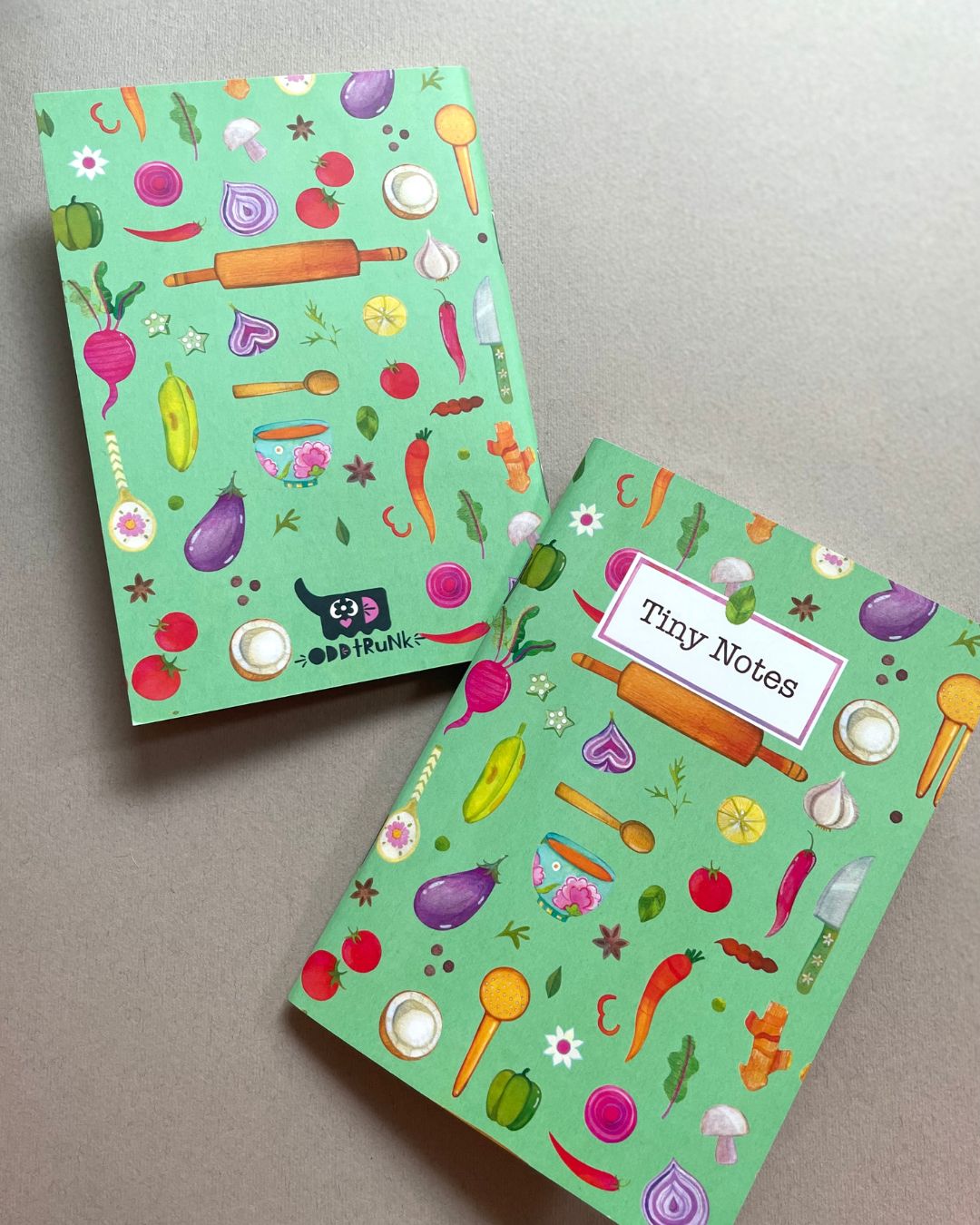 Tiny Notes - Kolam & Coconut - set of 3 assorted a6 notebooks