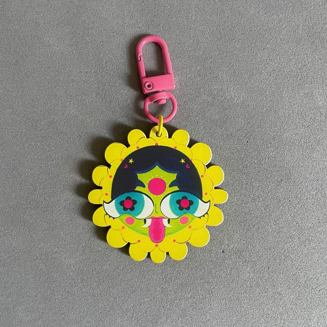 Clearance Sale- Marigold | Evil Eye- Key/ Bag Charm | Single Side Print