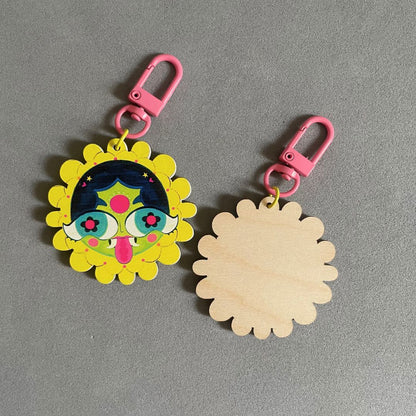 Clearance Sale- Marigold | Evil Eye- Key/ Bag Charm | Single Side Print