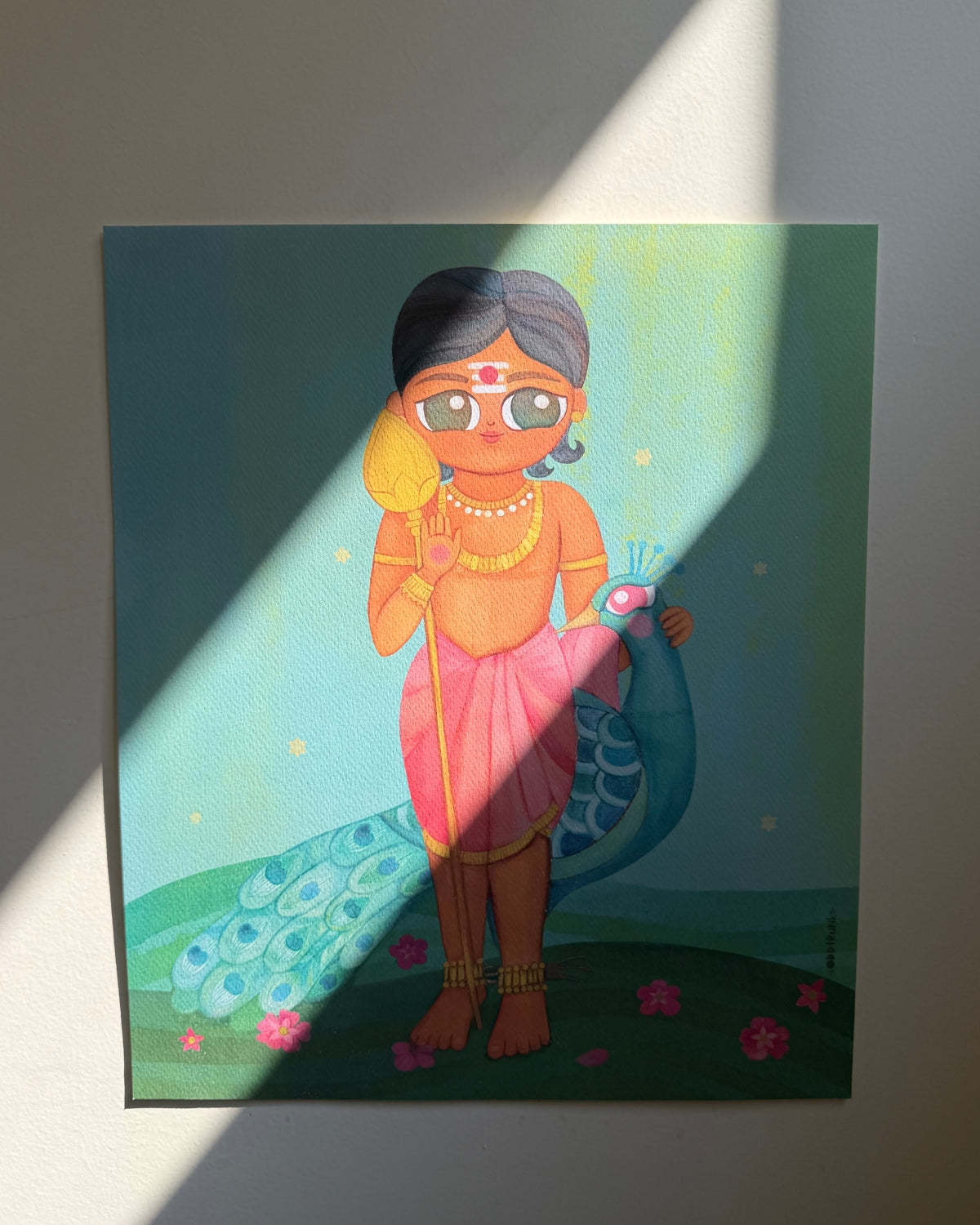 Murugan & Mayil- Art Print/ Poster- 11 x 14 inches