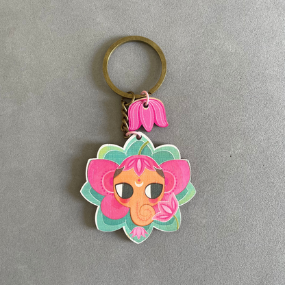 Ganesha Mandala- Keychain