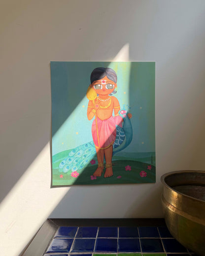 Murugan & Mayil- Art Print/ Poster- 11 x 14 inches