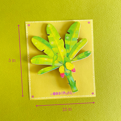 Vaazhai Maram | Banana Tree- Birchwood Fridge Magnet