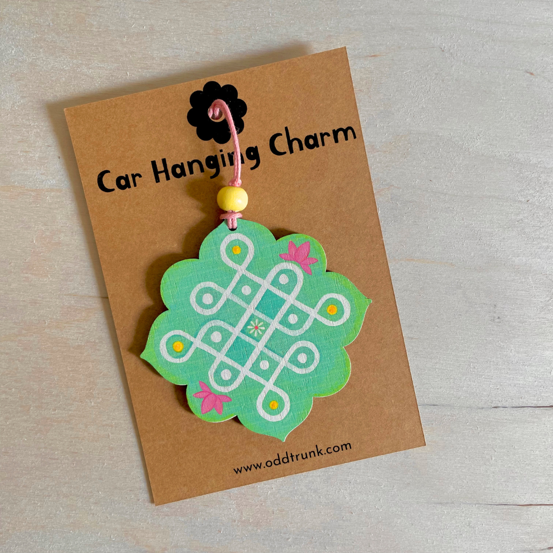 Kolam- Car Charm