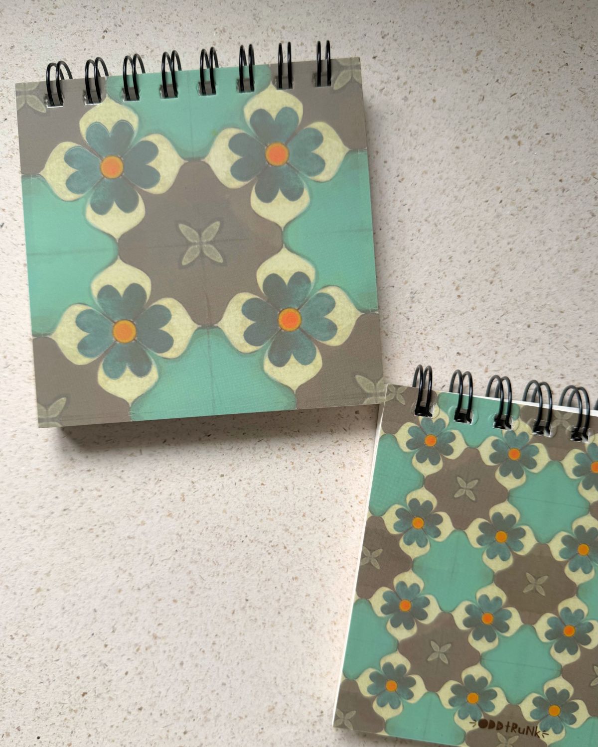 Vintage Tile Mini Notebook - Neelam | 4.5'' |160 pages blank