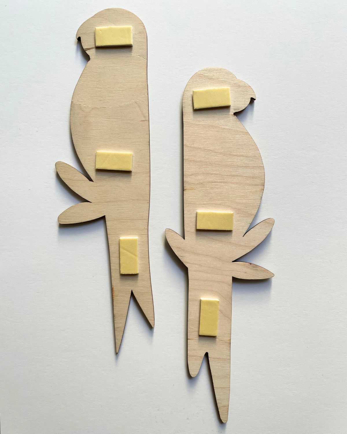 Pachai Kizhigal | Parakeets - Set of 2 Birchwood Wall Decals