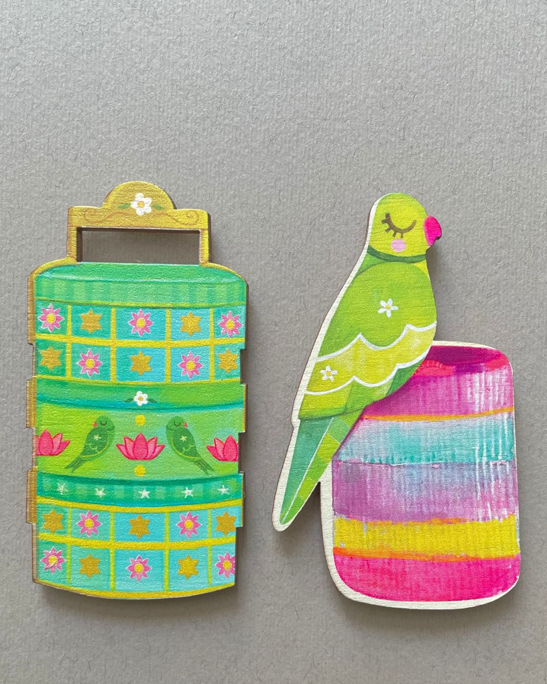 Parrot & Kottan- Fridge Magnet