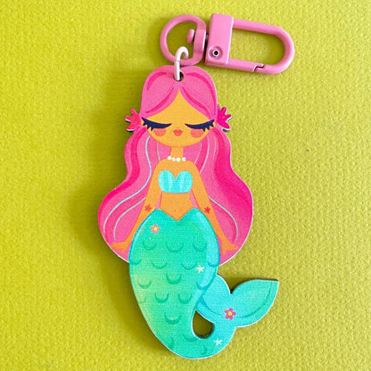 Clearance Sale- Mermaid - Key/ Bag Charm | Single Side Print