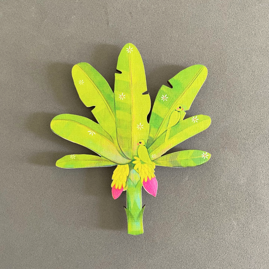 Vaazhai Maram | Banana Tree- Birchwood Fridge Magnet