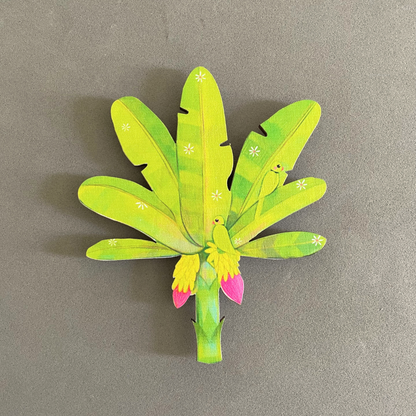 Vaazhai Maram | Banana Tree- Birchwood Fridge Magnet